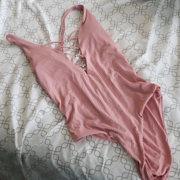 Marshalls Other - Pink Ribbed One Piece